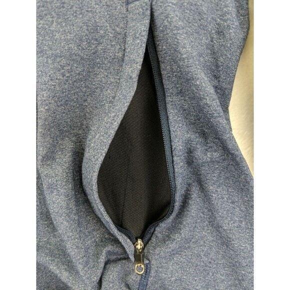 Lululemon Full Zip Post Session Jacket Large Blue With Black Chest - Picture 4 of 11